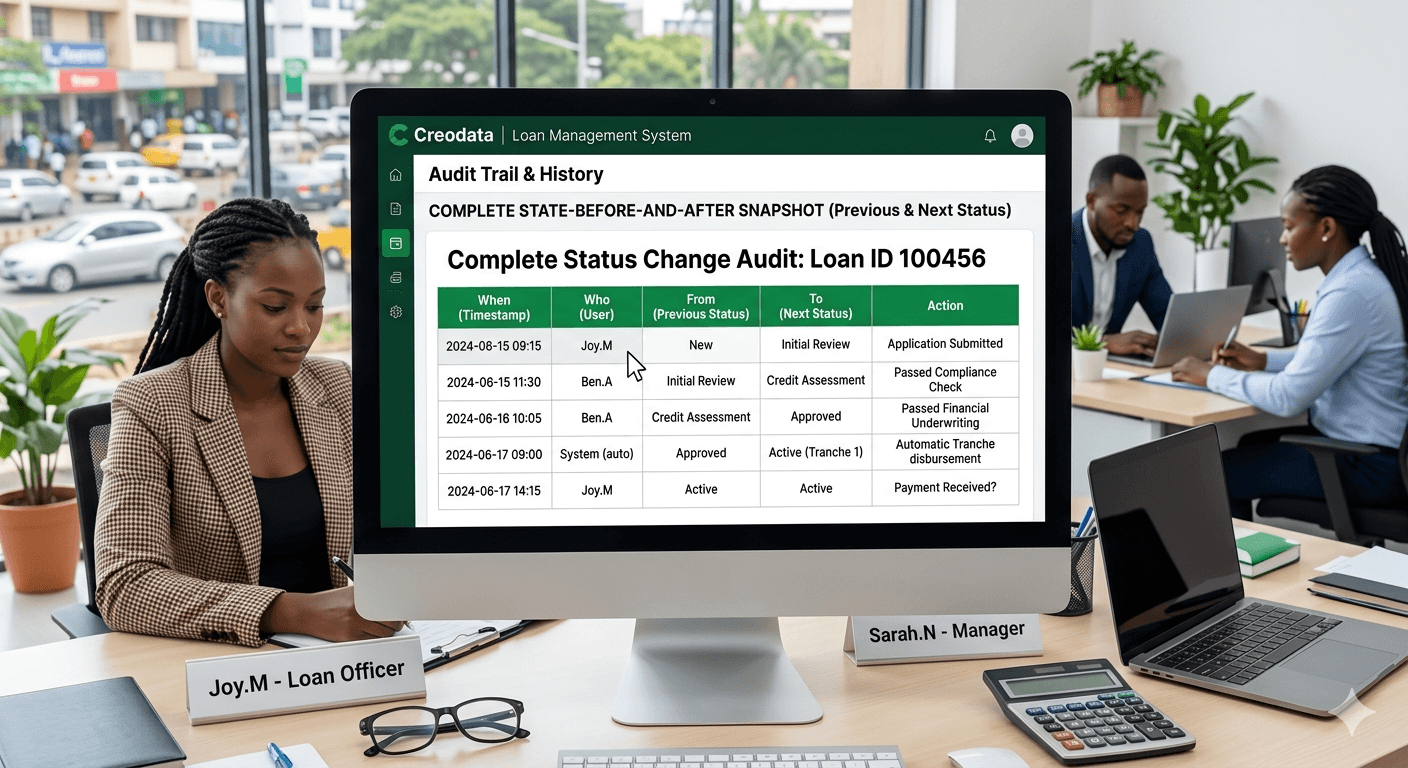 State-Before-and-After History Snapshot